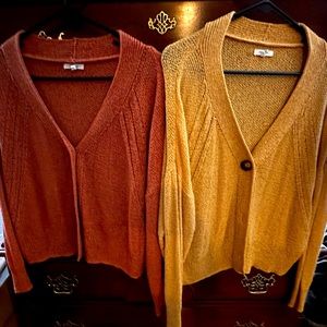 Maurice’s Oversized crop cardigan with chunky buttons.